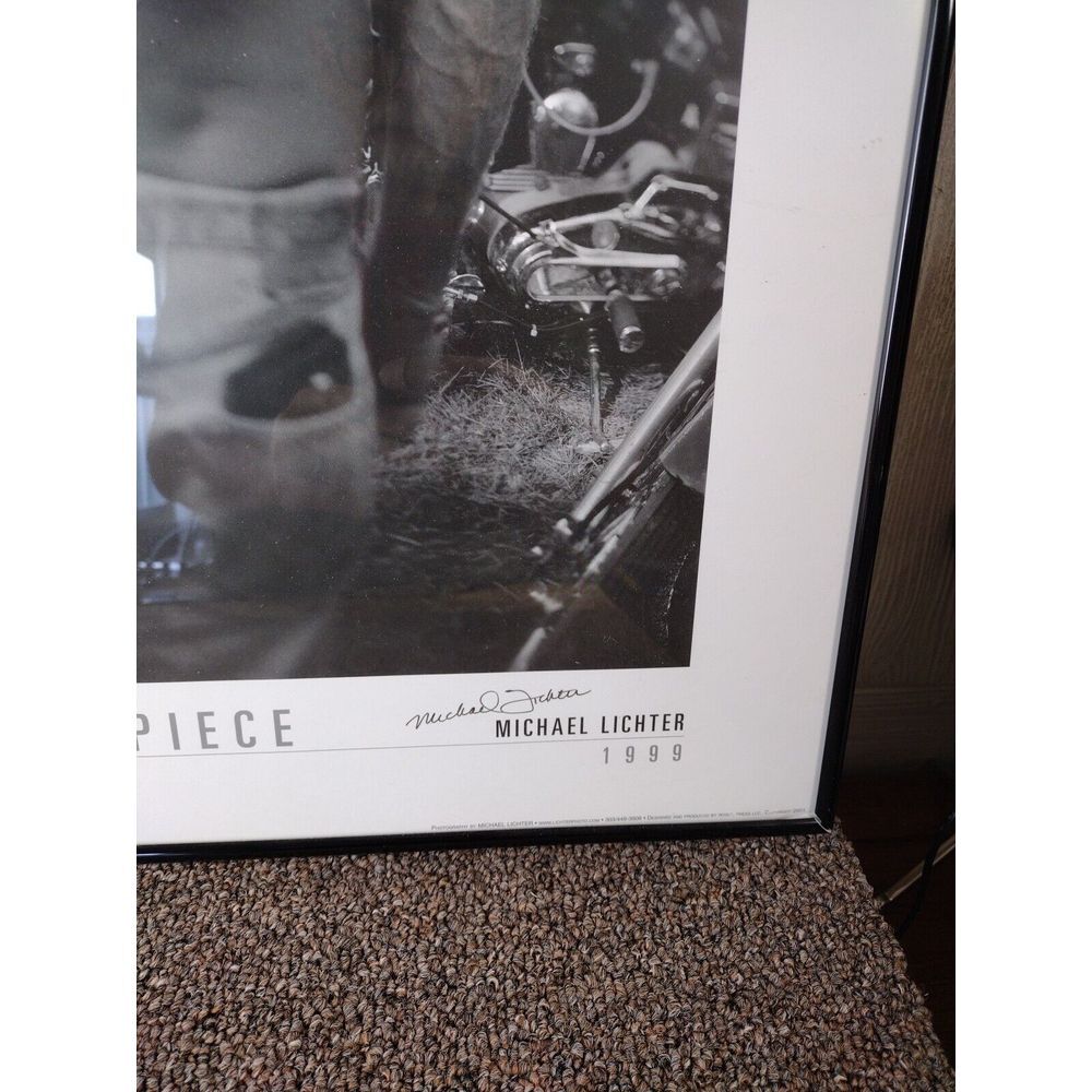 Michael Lichter 1999 "Harley Back Piece"  Poster Print Harley Davidson SIGNED - Picture 4 of 13